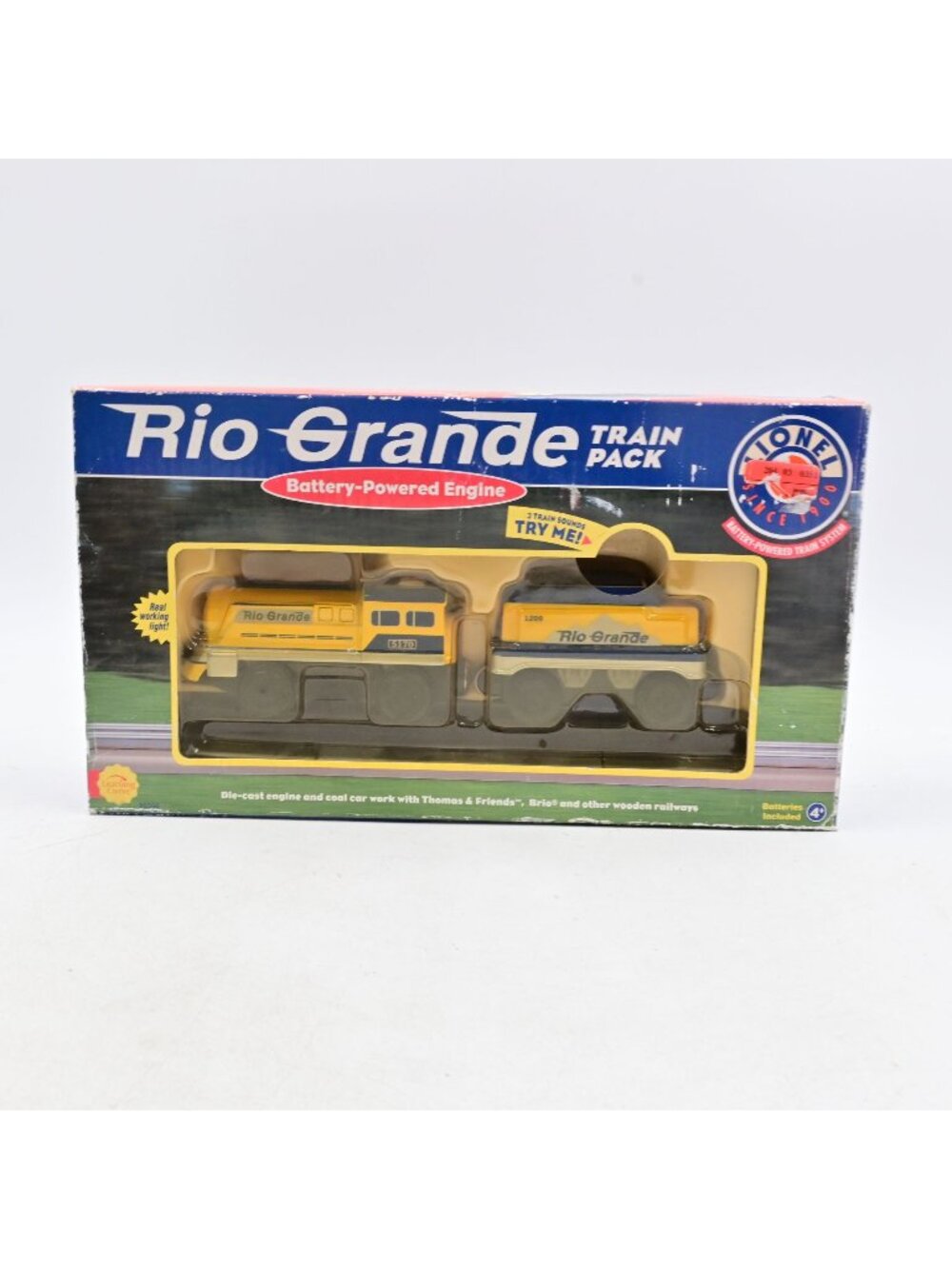 Lionel Rio Grande Train Pack Battery Powered Engine Coal Car New Sealed Vintage